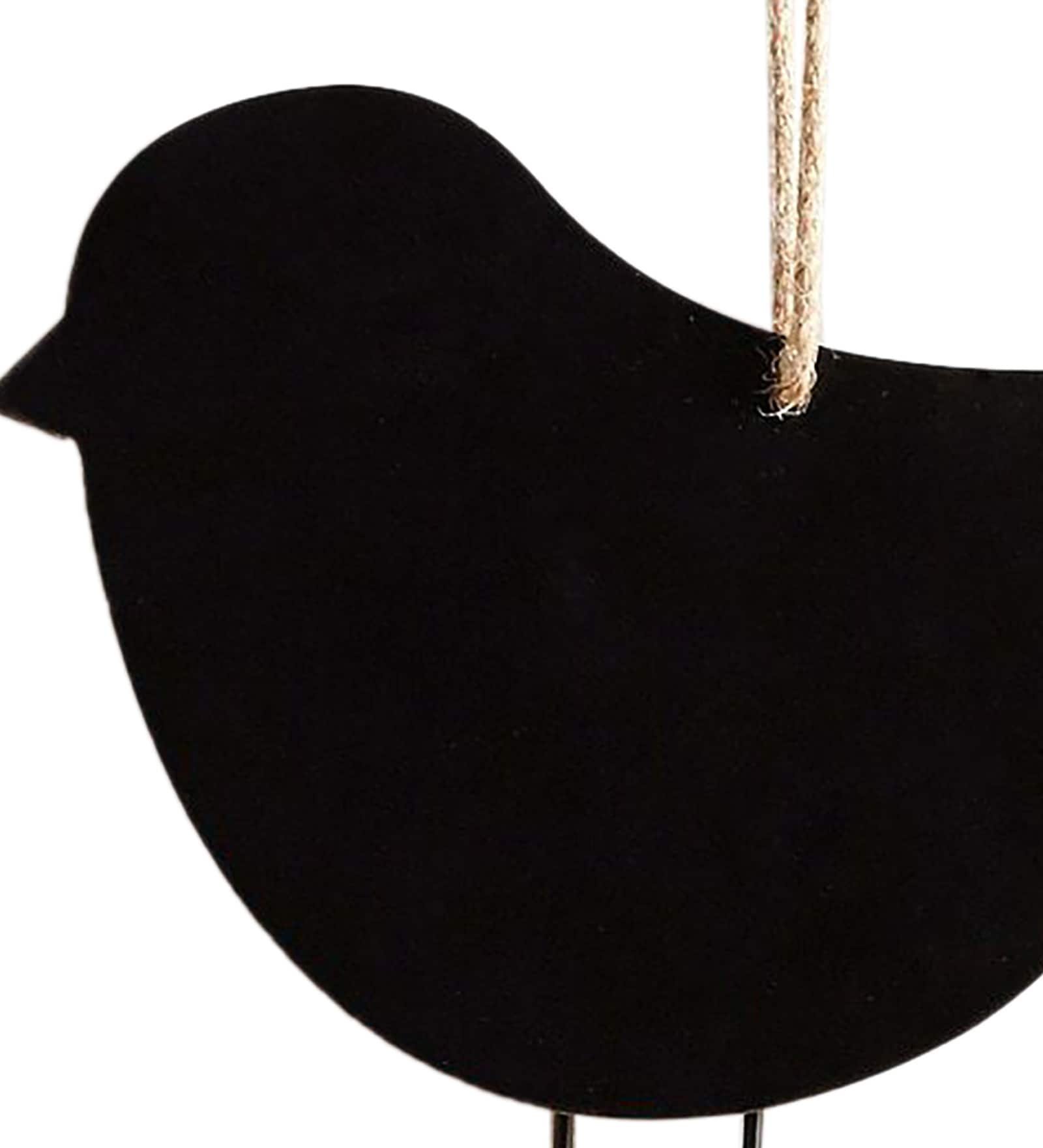 Black Mango Wood Bird Wall Art